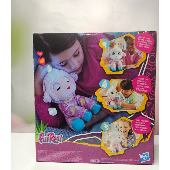 FurReal Sweet Jammiecorn Lamb Interactive Plush Toy, Light-Up Toy NWT - Picture 2 of 5